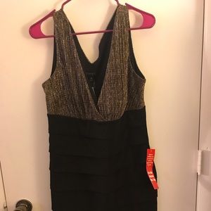 Gold and black dress